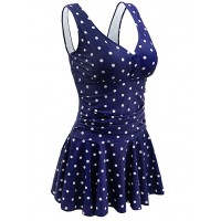 Women's Plus-Size Polka Dot Shaping Body One Piece...